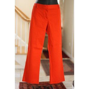 J. CREW Red-Orange Stretch City Fit Pants